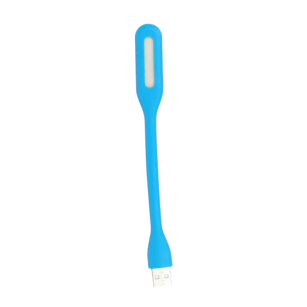 Lampka Mini LED Silikonowa USB Jasnoniebieska