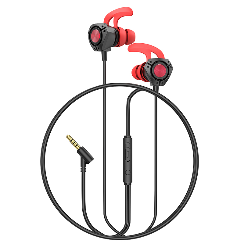 Borofone Earphones BM81 Happy gaming with microphone black 