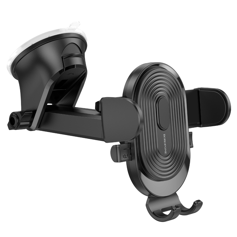 Borofone Držák do auta BH85 Experience, mechanický s přísavkou, barva černá