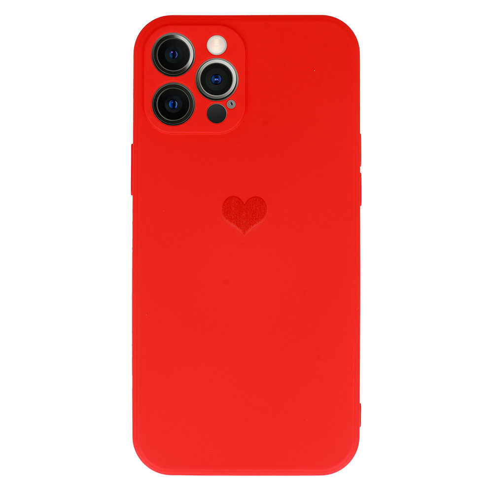 Kryt Vennus Heart Silicone pro Apple iPhone 11 Pro , design 1 , barva červená