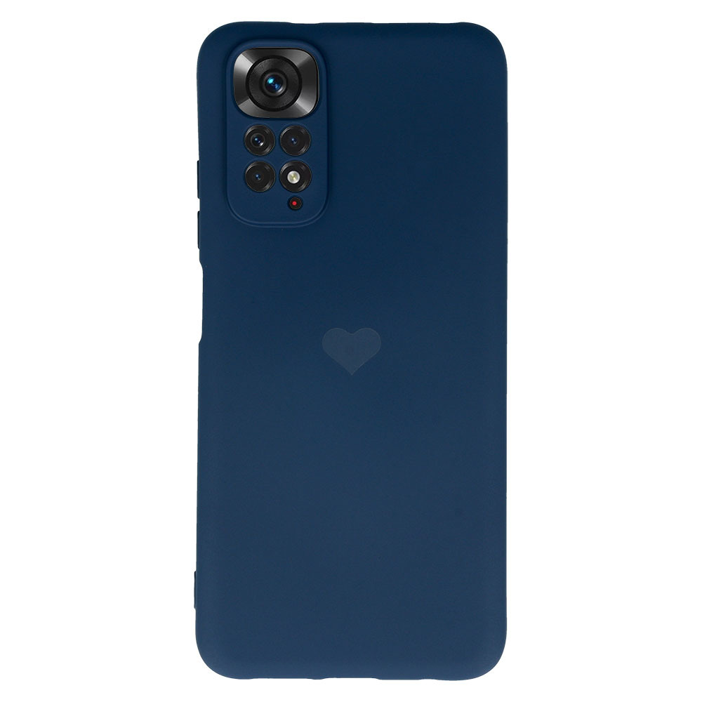 Vennus Silicone Heart Case For Xiaomi Redmi Note 11 Pronote 11 Pro 5g Design 1 Navy Toptel 8987