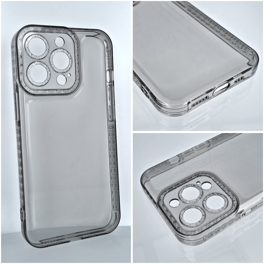 Crystal Diamond 2mm Case do Iphone 11 Pro Przezroczysty czarny