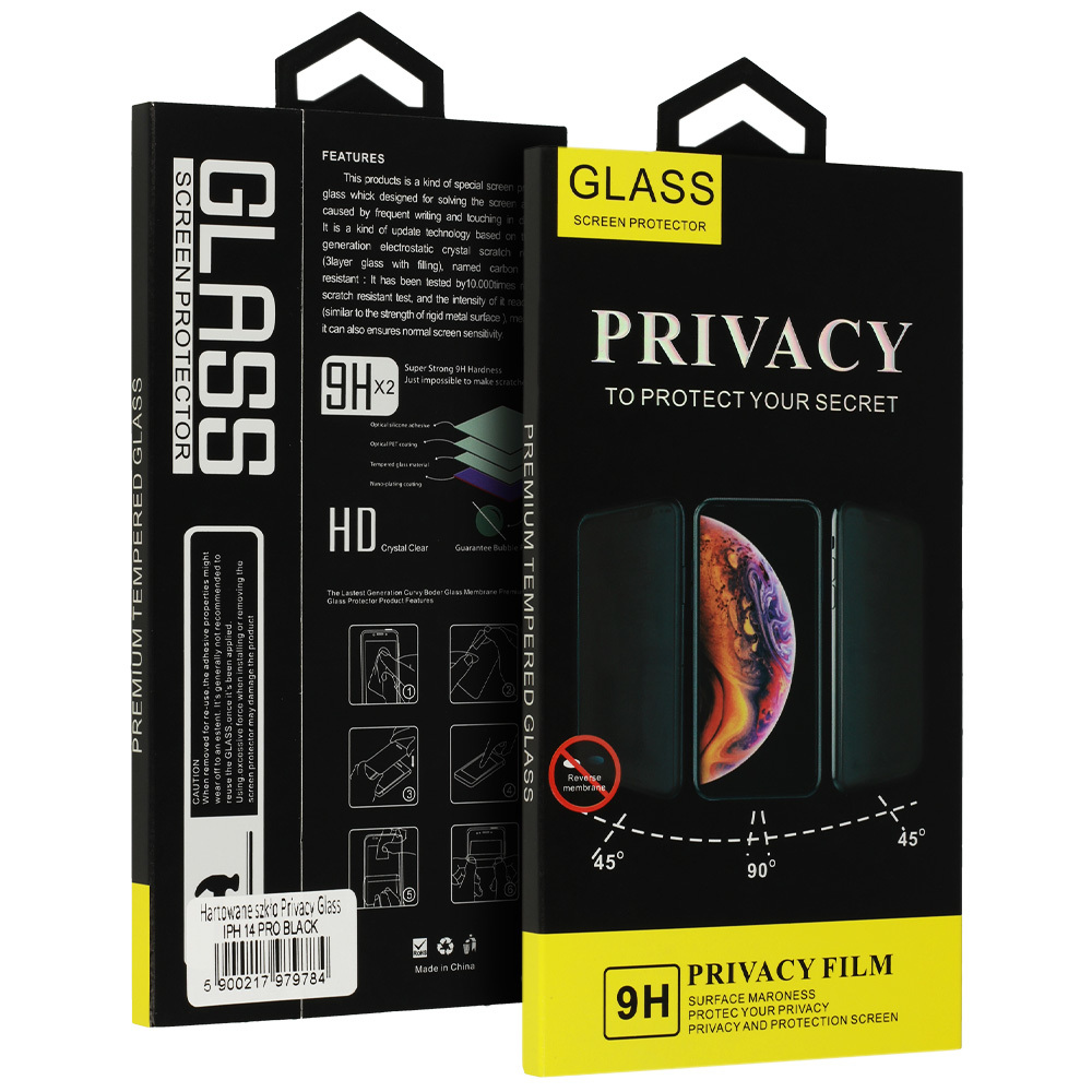 Buy Blackbox Type Gorilla Privacy Anti Peep Tempered Glass IPhone 14 Pro  6.1 Online