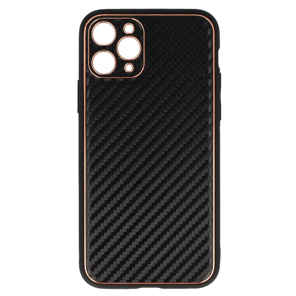 TEL PROTECT Leather Carbon Case do Iphone 11 Pro Czarny