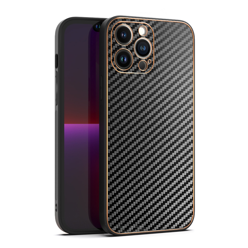 TEL PROTECT Leather Carbon Case do Iphone 11 Pro Czarny