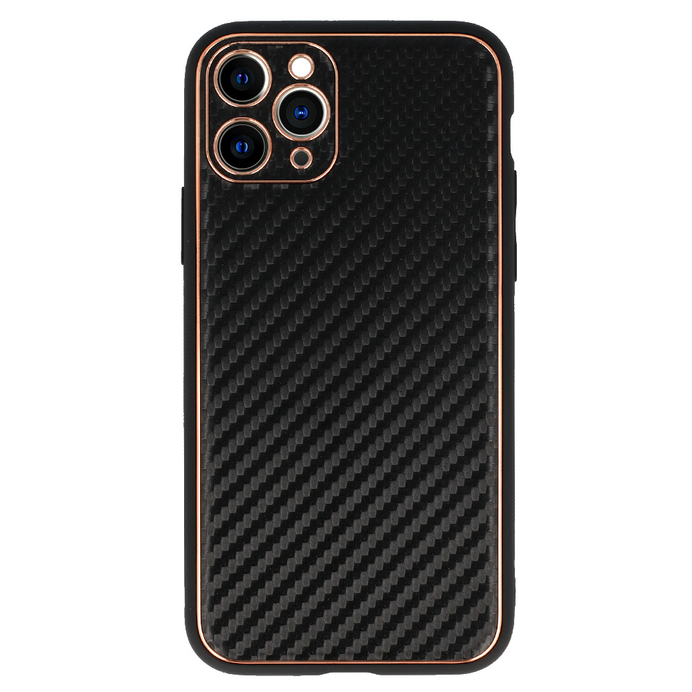 TEL PROTECT Leather Carbon Case do Iphone 11 Pro Czarny