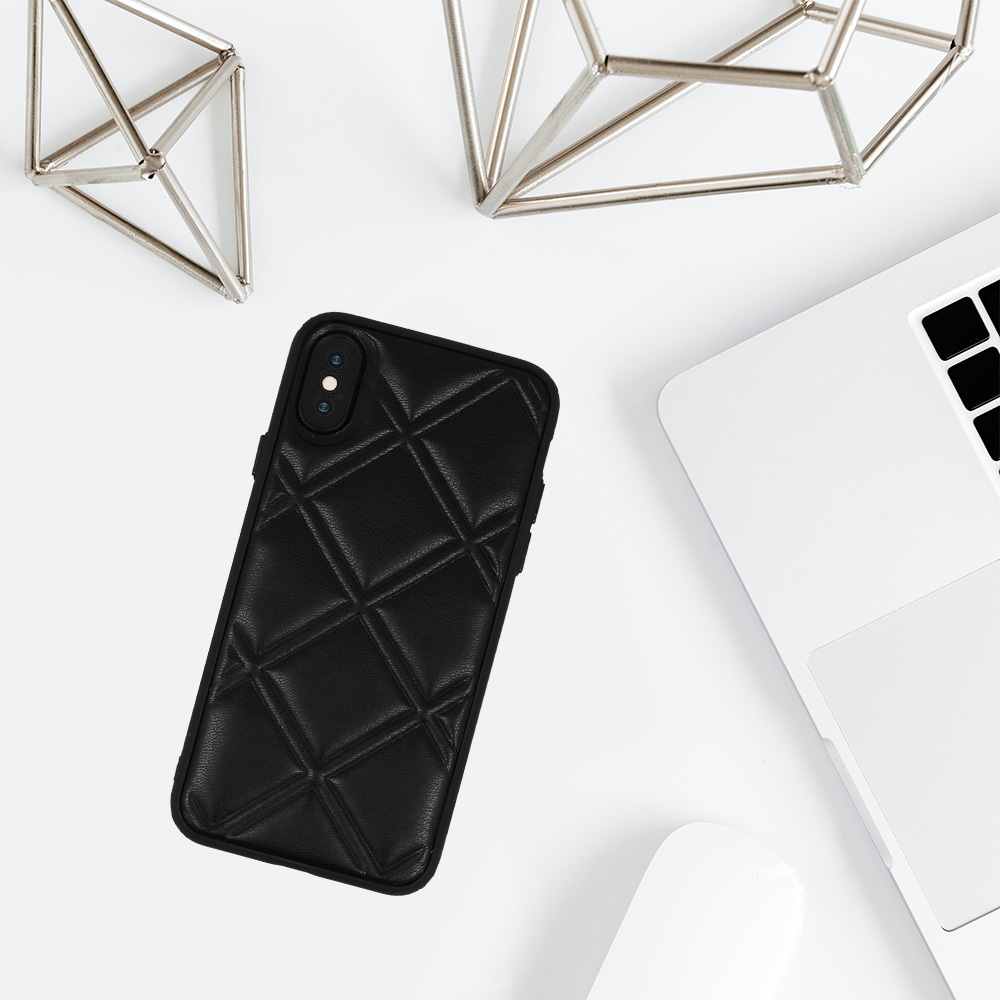 Leather 3D Case do Iphone X/XS wzór 3 czarny