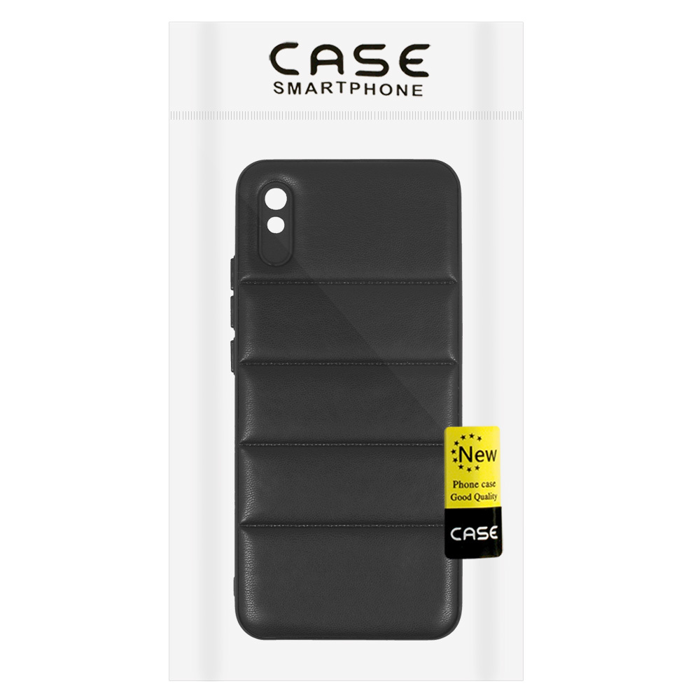 Kryt 3D Leather pro Xiaomi Redmi 9A , design 2 , barva černá