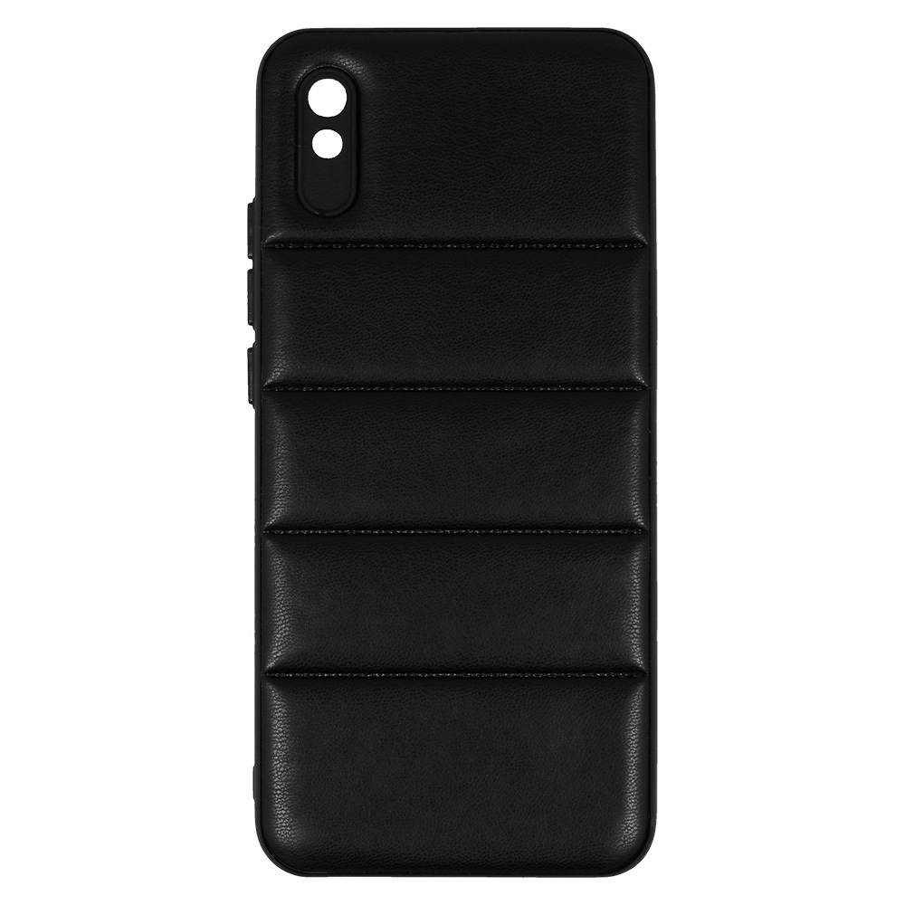 Kryt 3D Leather pro Xiaomi Redmi 9A , design 2 , barva černá