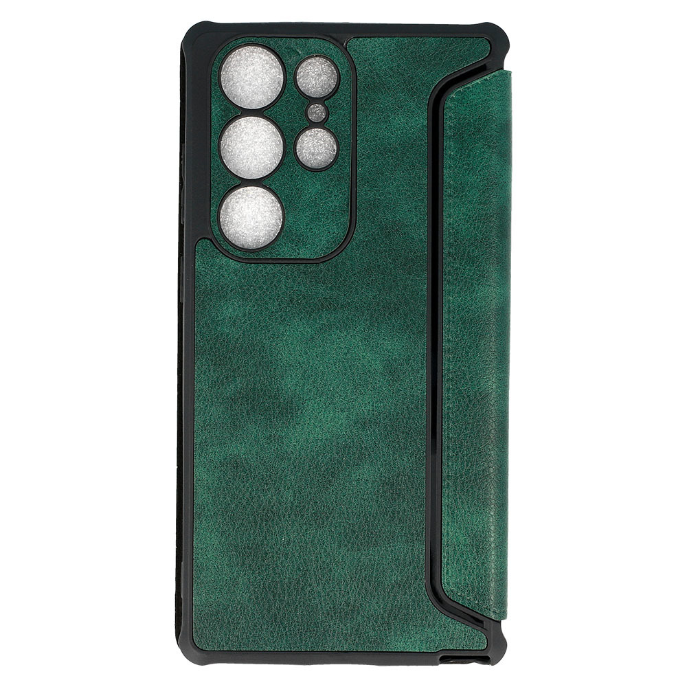 Knížkové pouzdro RAZOR Leather pro Samsung Galaxy S23 Plus , barva zelená