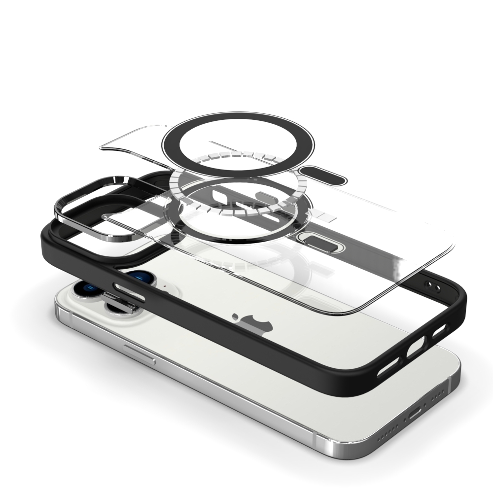 Tel Protect Magnetic Clear Case do Iphone 14 Wiśniowy