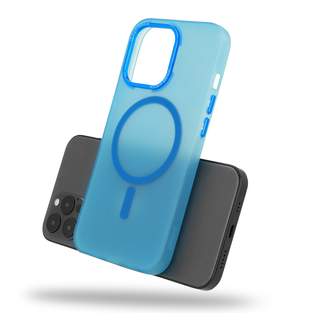 Magnetic Frosted Case do Iphone 12 Pro Max Niebieski