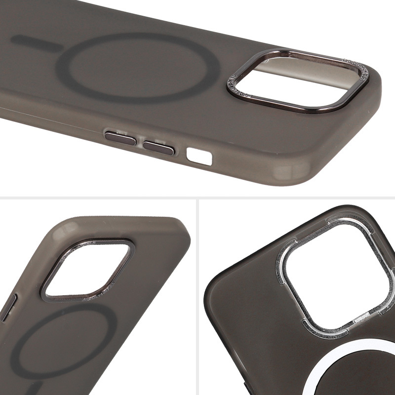 Magnetic Frosted Case do Iphone 13 Pro Max Czarny