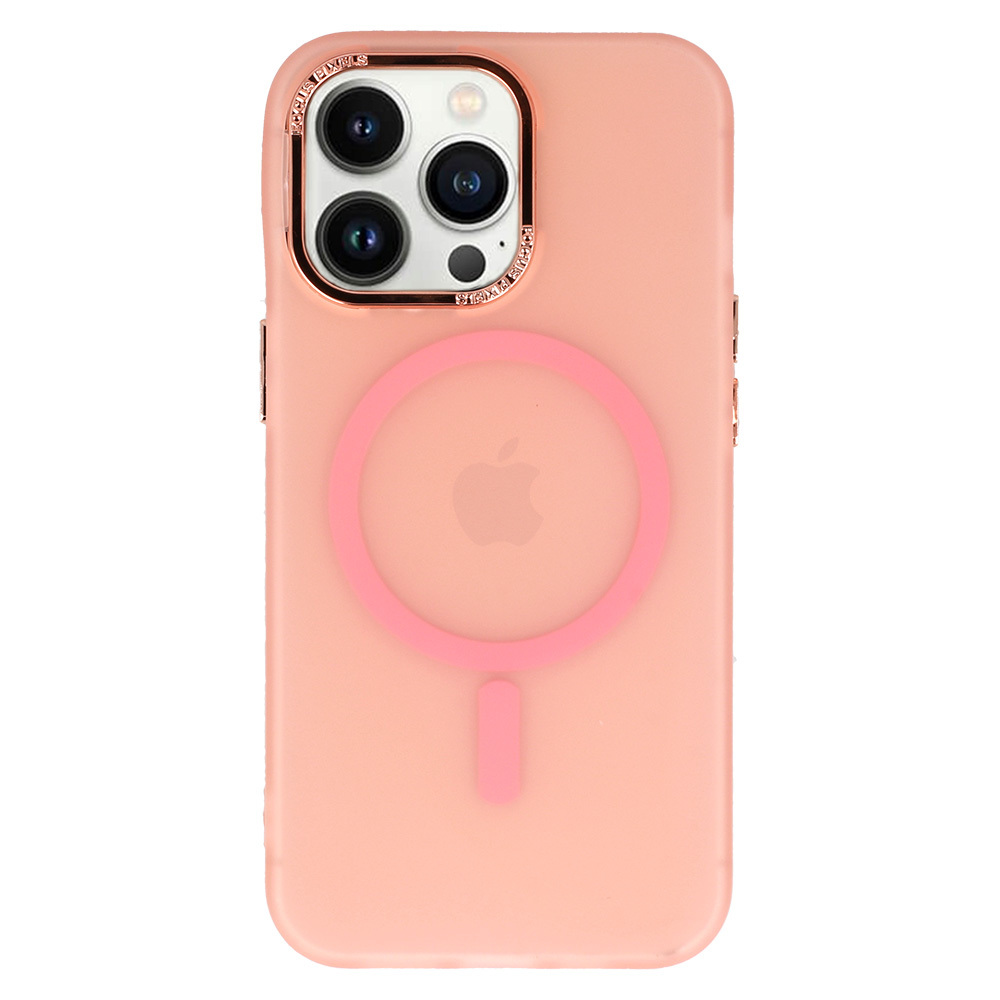 Magnetic Frosted Case do Iphone 13 Pro Różowy