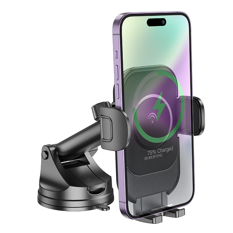 Borofone Car holder BH203 Blue Charm with induction charging to 