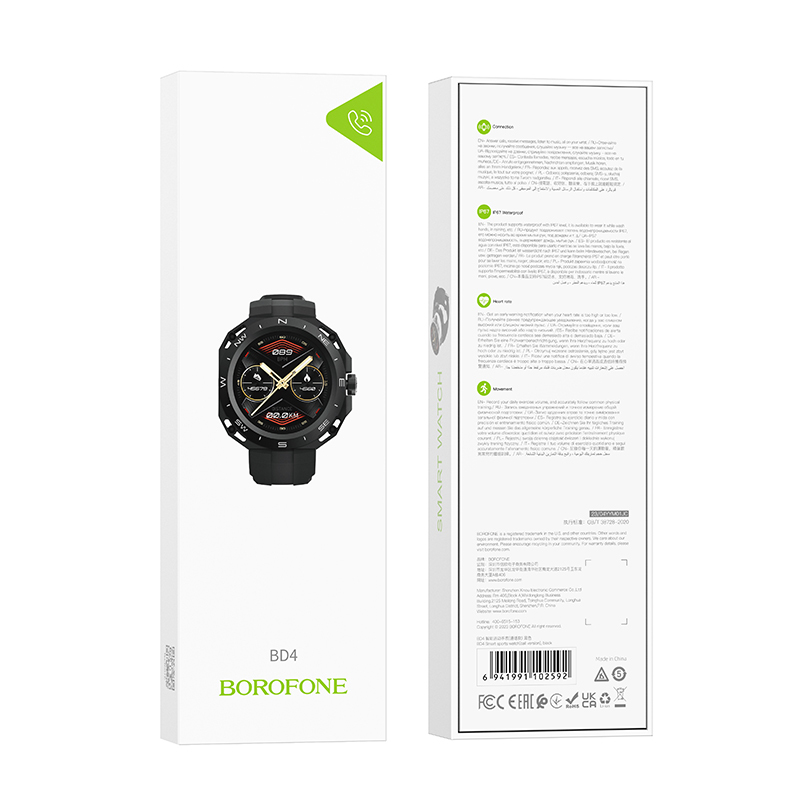 Reloj Inteligente Deportivo Smartwatch Borofone Bd4 Sport — Una Ganga