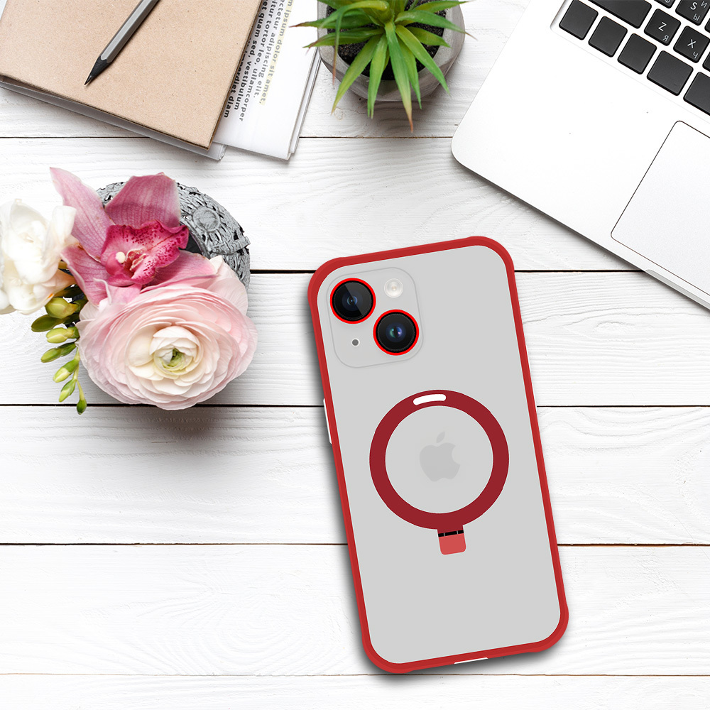 Kryt Magical MagSafe pro Apple iPhone 13 , barva červená