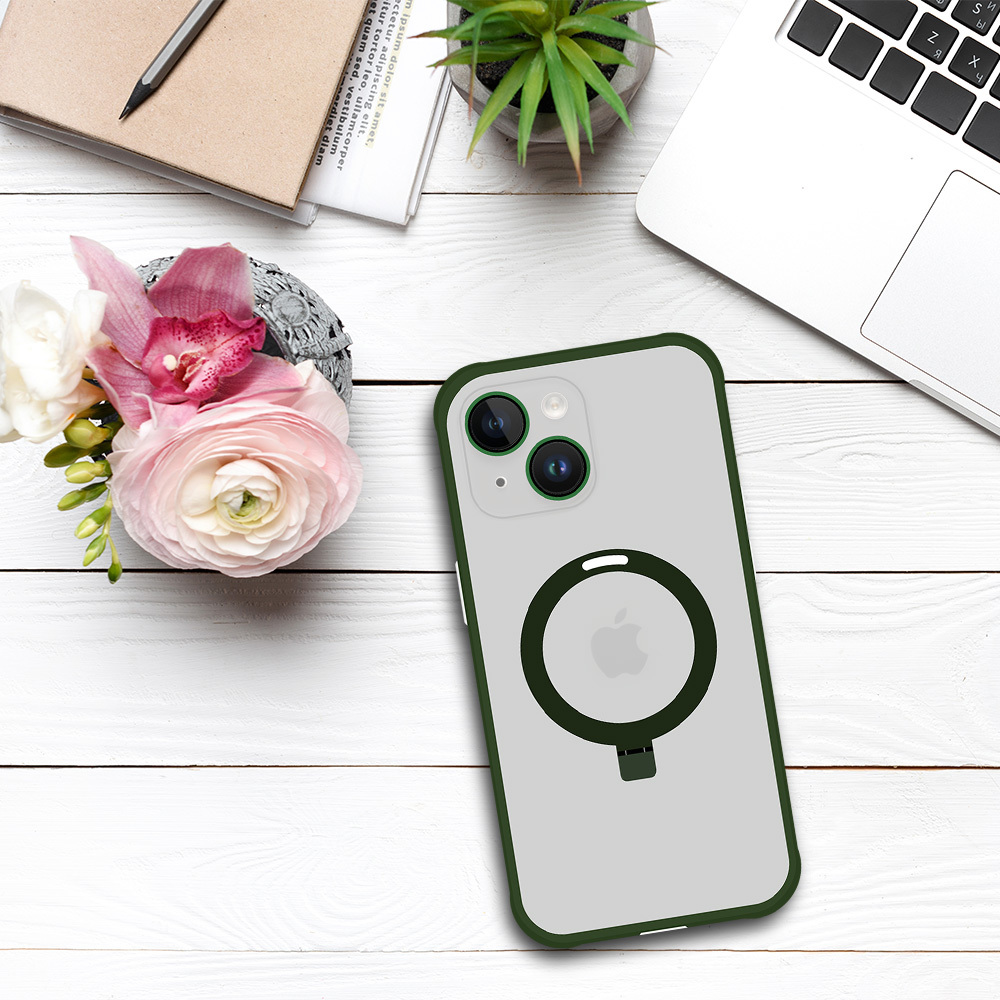 Kryt Magical MagSafe pro Apple iPhone 13 , barva zelená