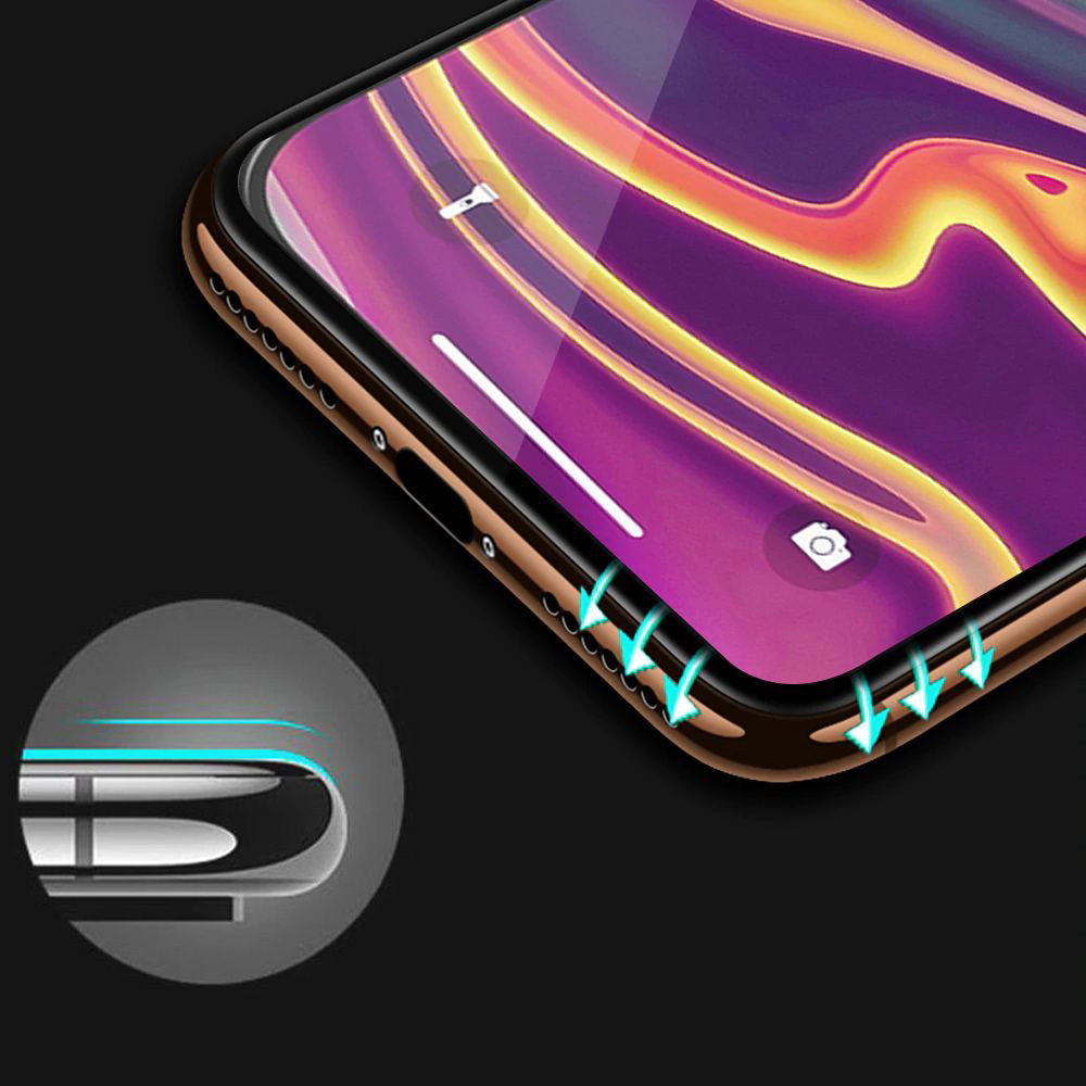 Hartowane szkło HARD CERAMIC do IPHONE 15 CZARNE