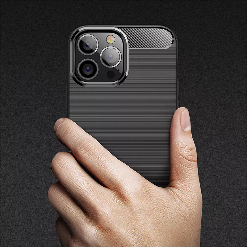 Kryt Carbon pro XIAOMI Redmi NOTE 12 PRO 5G/POCO X5 PRO , barva černá