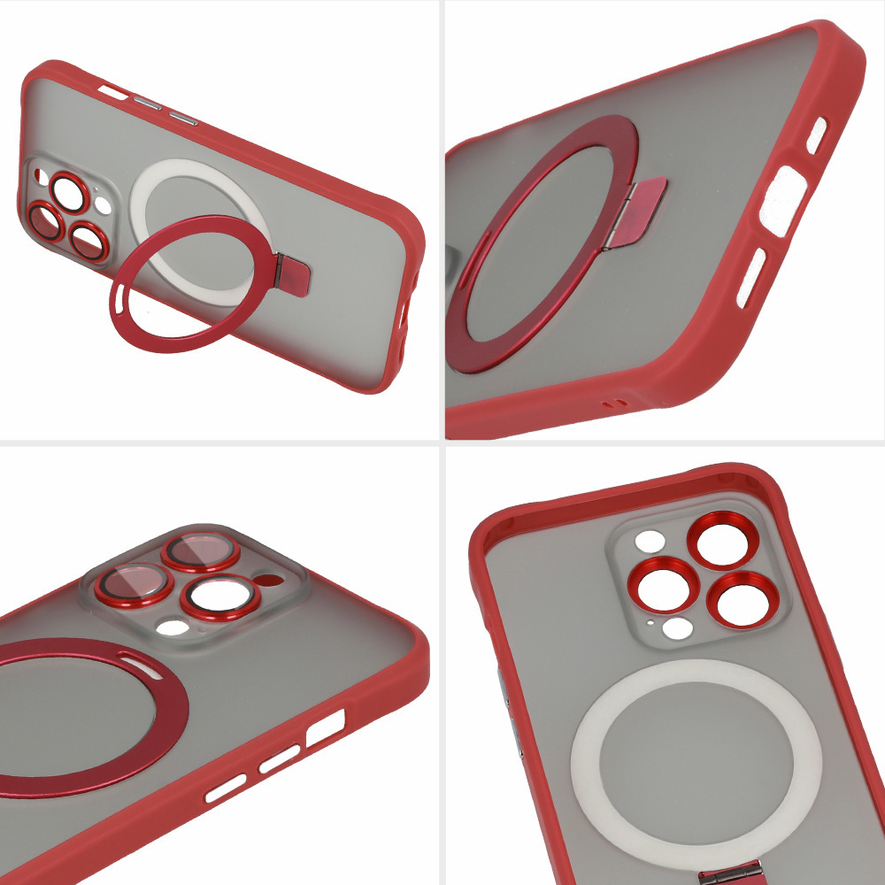 Tel Protect Magical Magsafe Stand Case do Iphone 15 Pro czerwony