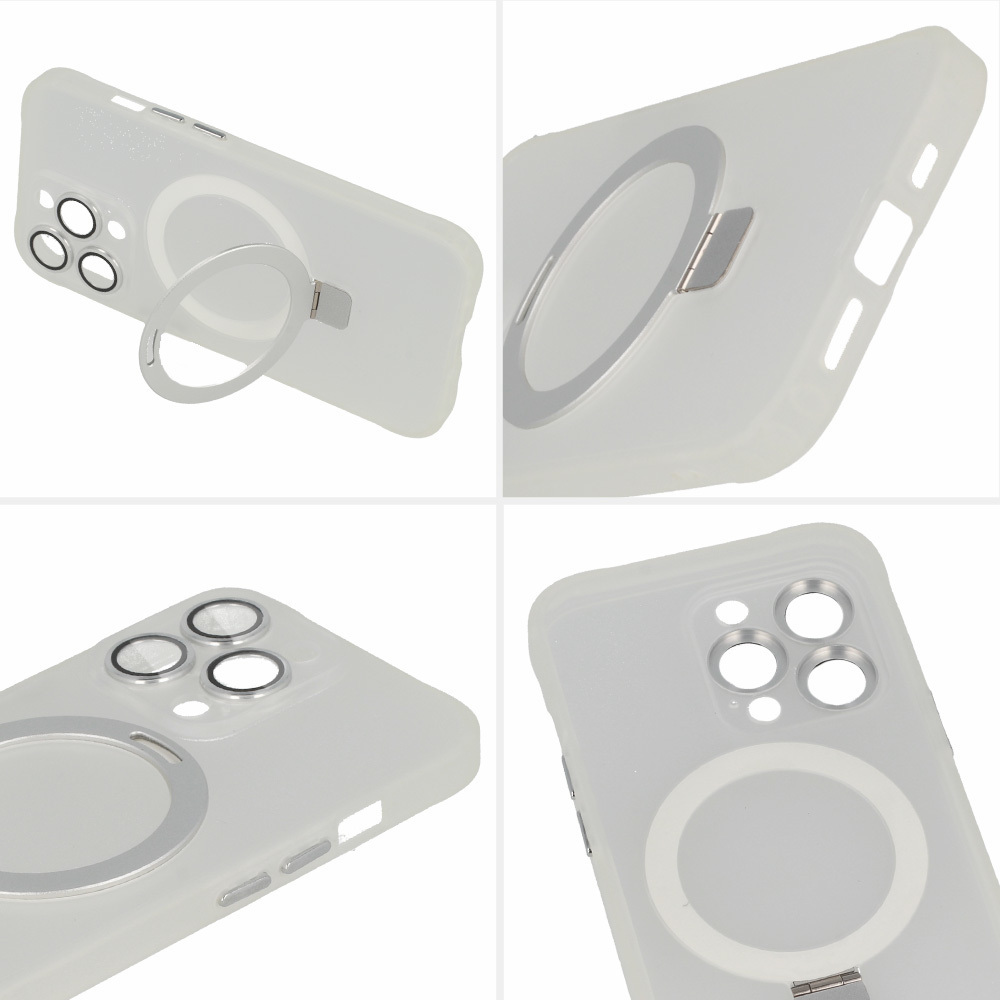 Tel Protect Magical Magsafe Stand Case do Iphone 15 srebrny