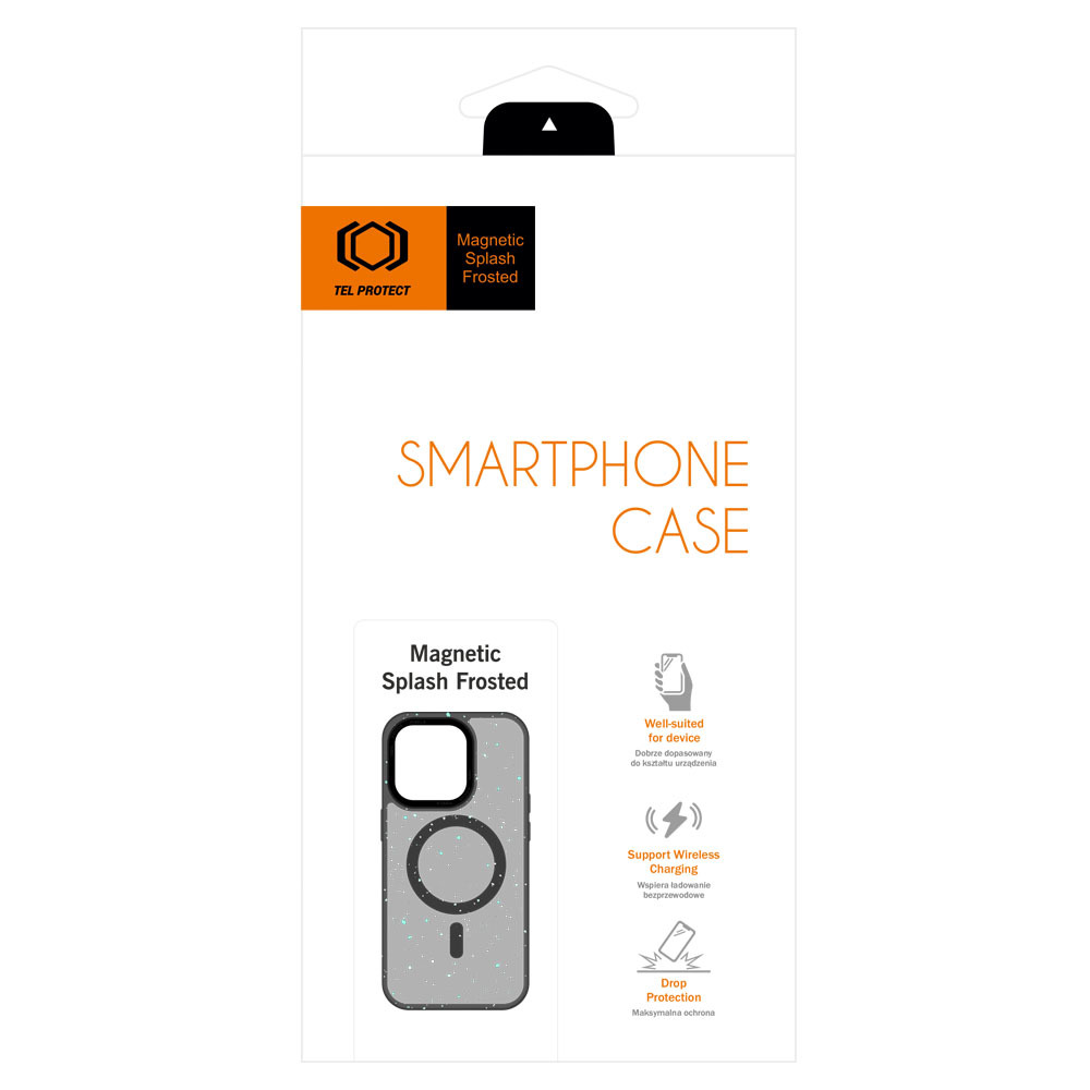 Tel Protect Magnetic Splash Frosted Case do Iphone 15 Plus Czarny