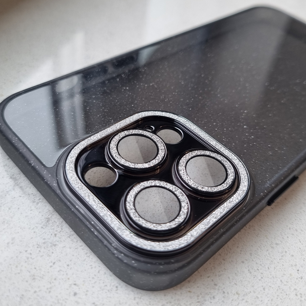 Liquid Glitter Camera Case do Iphone 13 Pro Max czarny