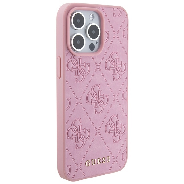 Original Case APPLE IPHONE 15 PRO MAX Guess Hardcase Leather 4G