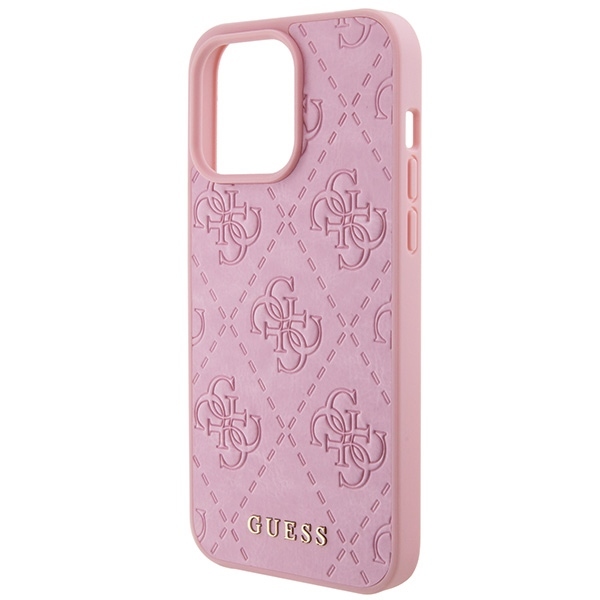 Original Case APPLE IPHONE 15 PRO MAX Guess Hardcase Leather 4G