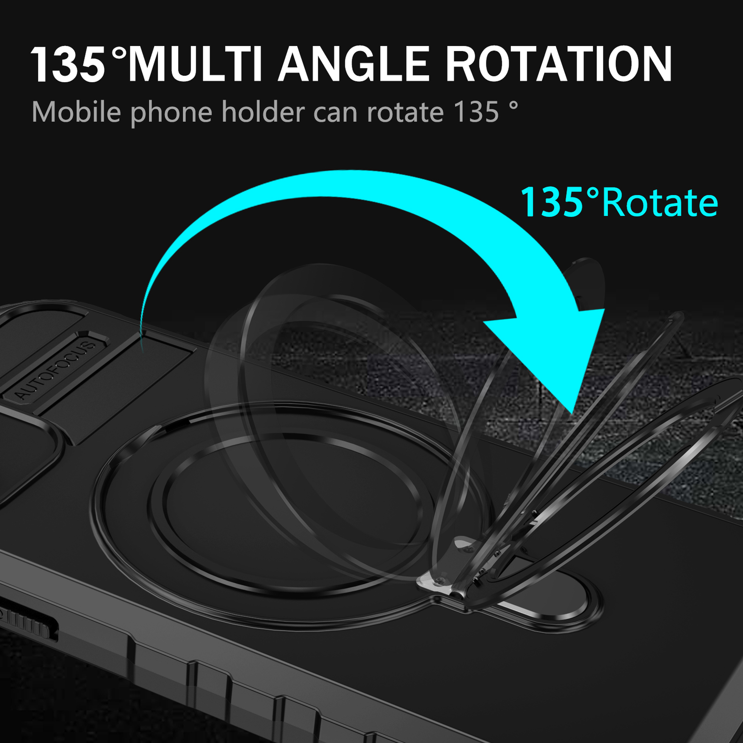 Tel Protect Armor Magsafe Metal Ring Case do Iphone 12 czarny