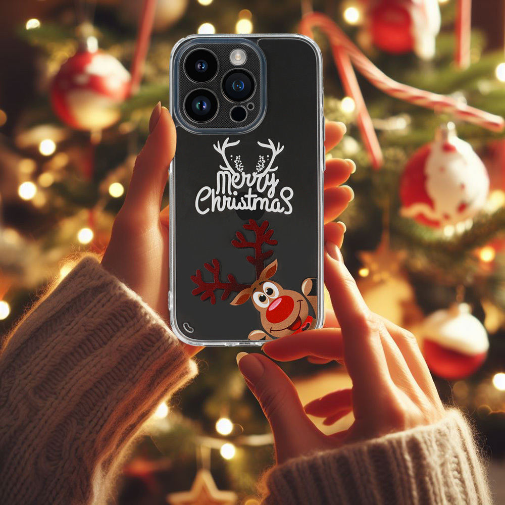 TEL PROTECT Christmas Case do Iphone 13 Pro Max Wzór 1 Clear