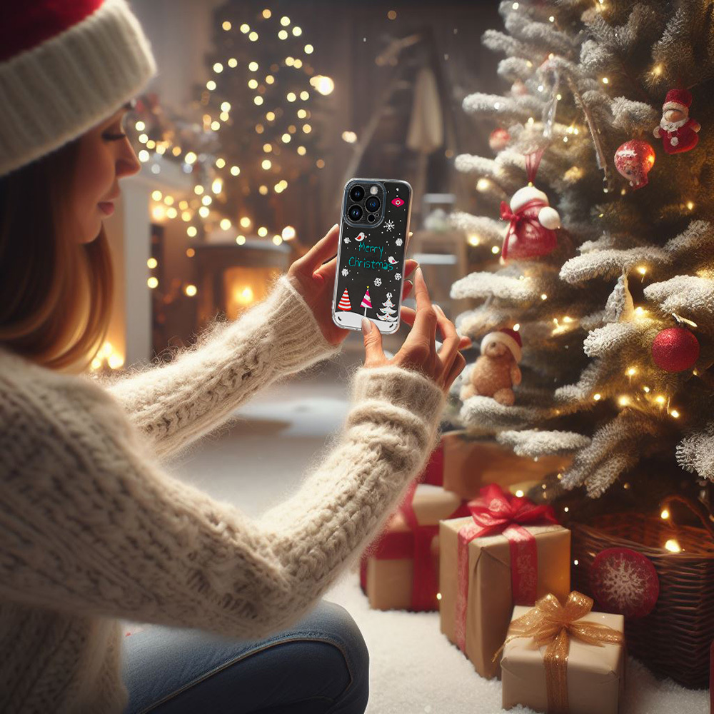 TEL PROTECT Christmas Case do Iphone 13 Pro Max Wzór 4 Clear