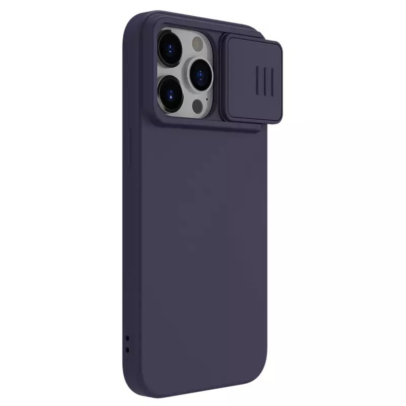 Kryt Nillkin CamShield Silky Silicone Case for Apple iPhone 15 Pro Max dark , barva fialová