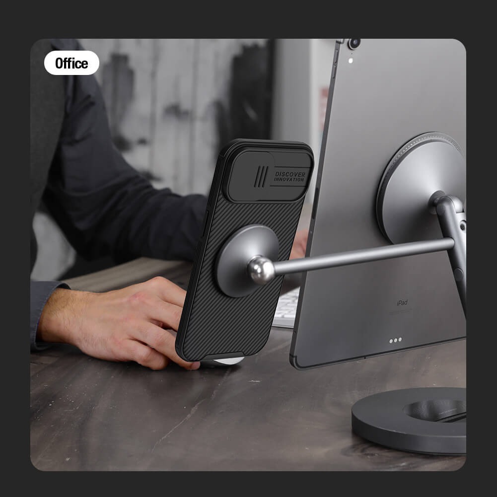 Etui Nillkin CamShield Pro Magnetic do Iphone 15 Plus niebieski