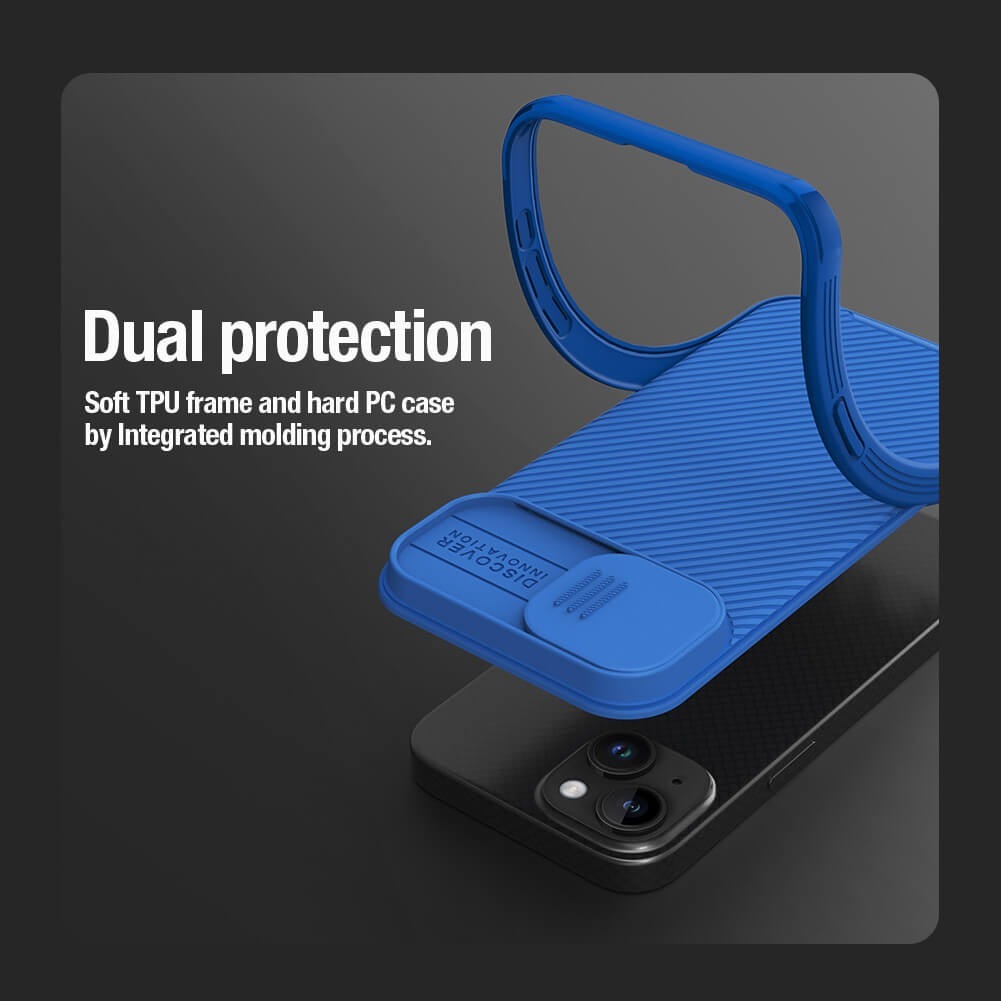 Etui Nillkin CamShield Pro Magnetic do Iphone 15 Plus niebieski