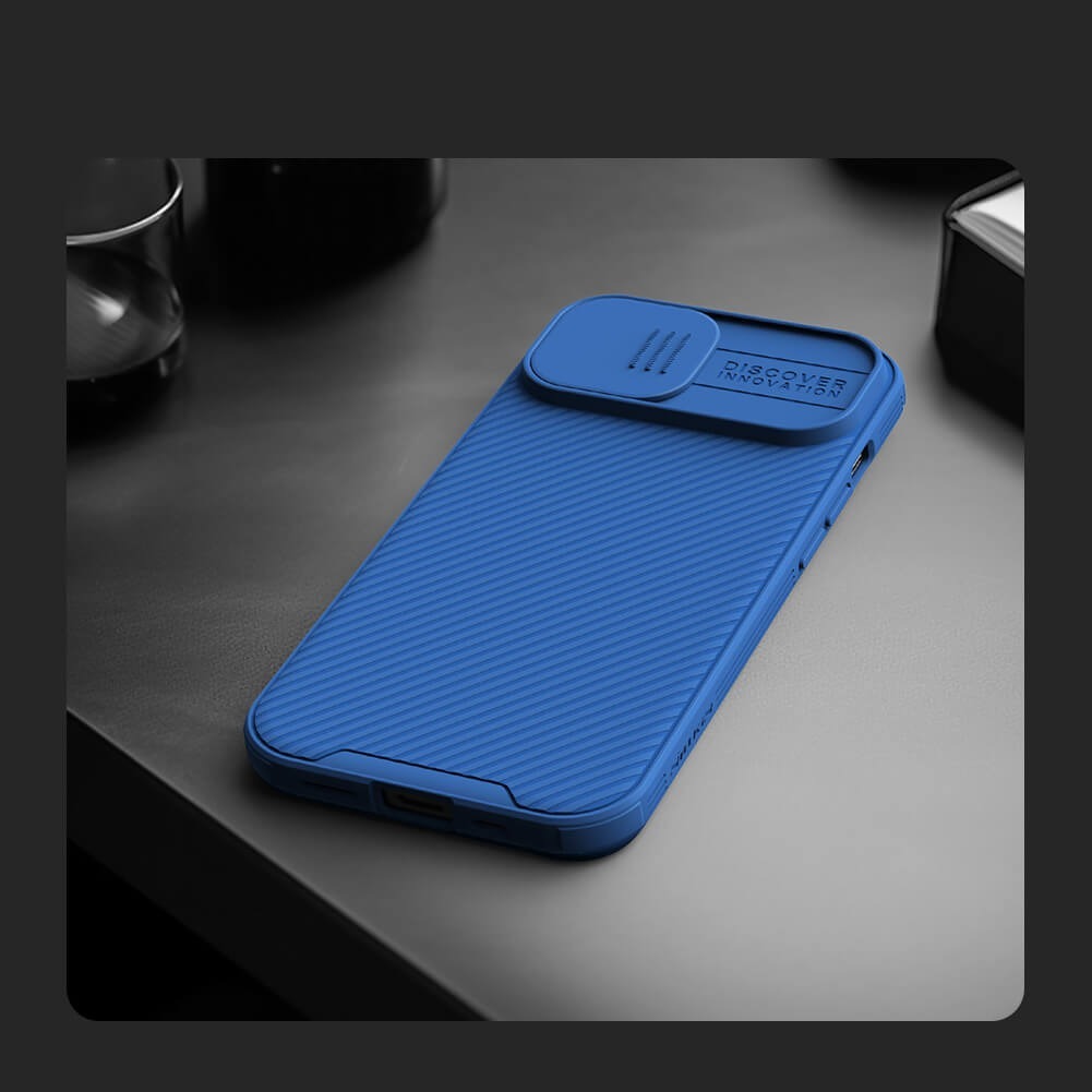 Etui Nillkin CamShield Pro Magnetic do Iphone 15 Plus niebieski