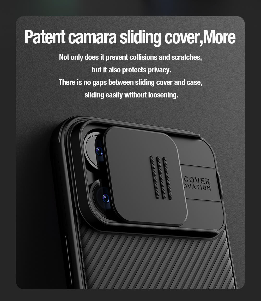 Etui Nillkin CamShield Pro PC+TPU do Iphone 15 Pro Max niebieski
