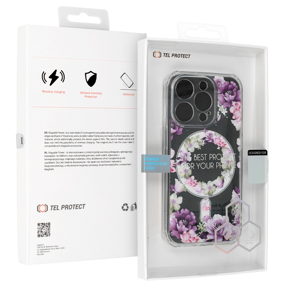 Kryt Flower MagSafe Protect pro Apple iPhone 14 Pro , design 6