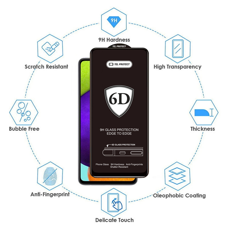 Hartowane szkło Full Glue 6D do IPHONE 7/8 BIAŁE