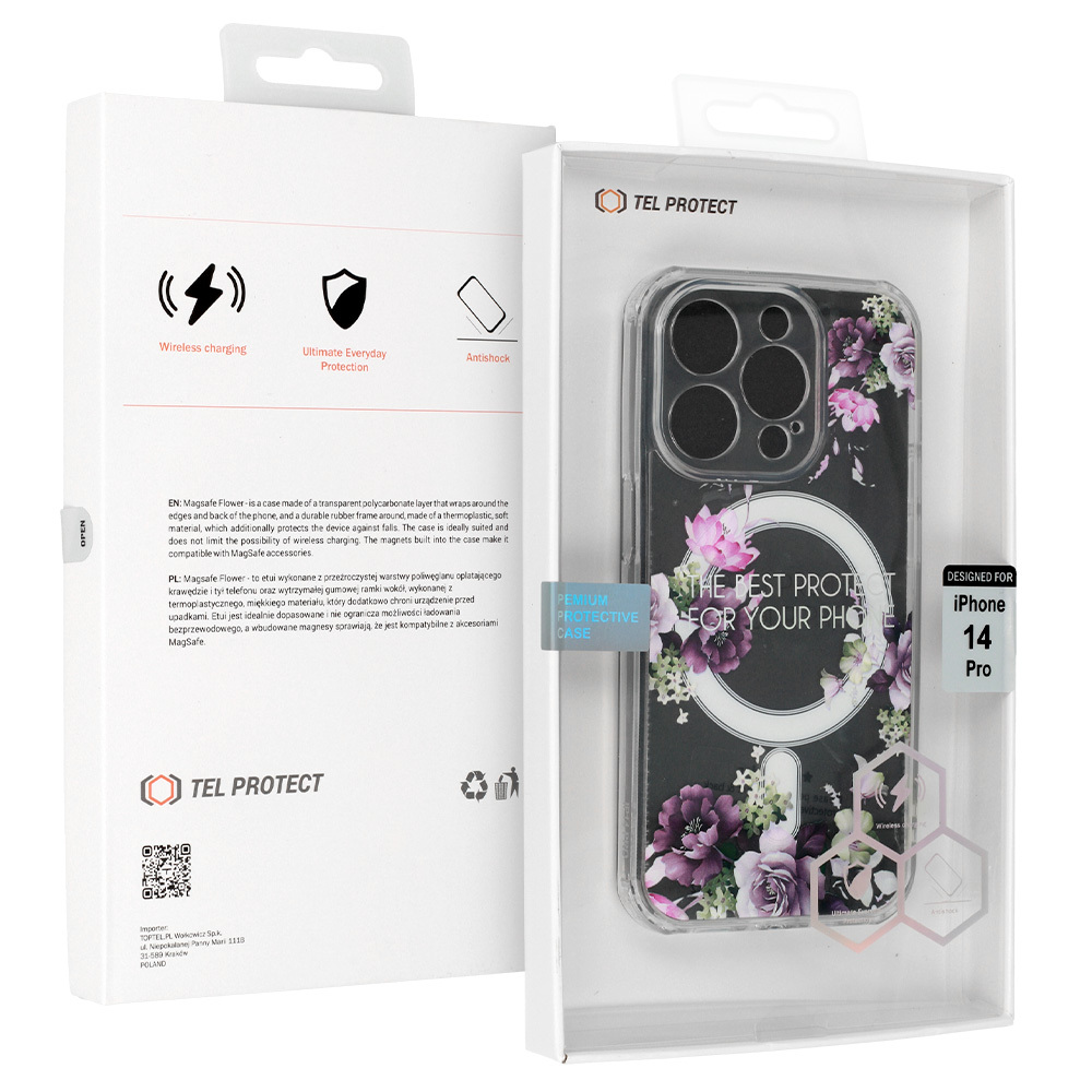 Kryt Flower MagSafe Protect pro Apple iPhone 15 , design 7