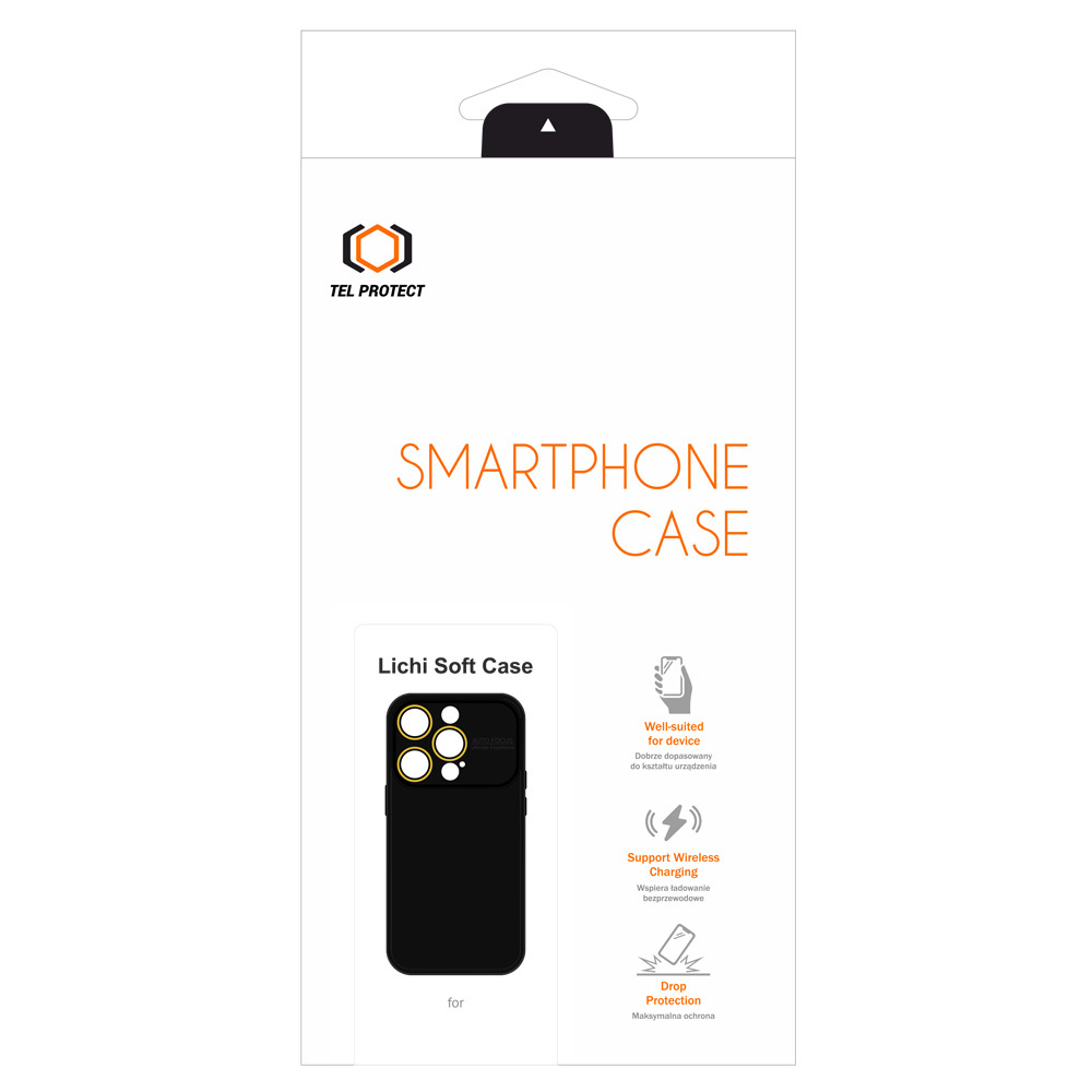 Tel Protect Lichi Soft Case do Iphone 12 czarny