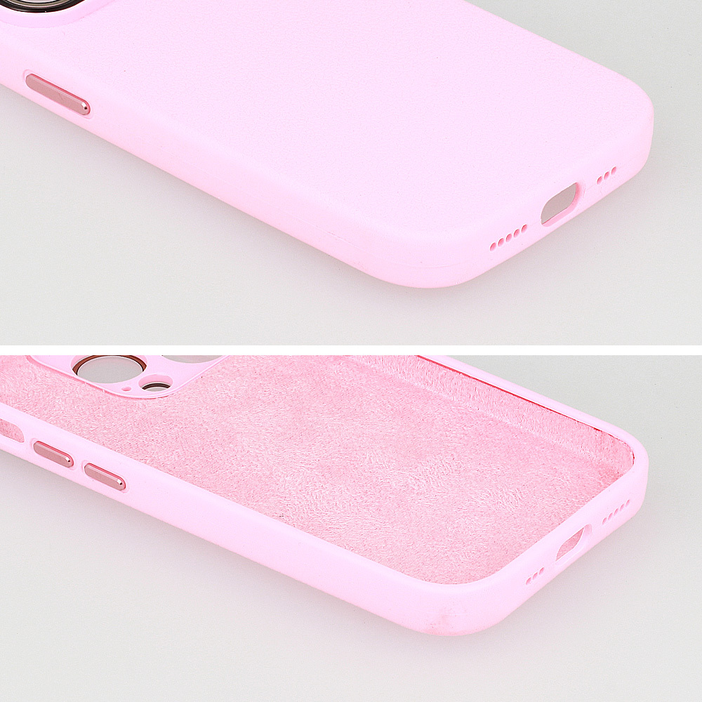 Tel Protect Lichi Soft Case do Iphone 13 Pro Max jasnoróżowy