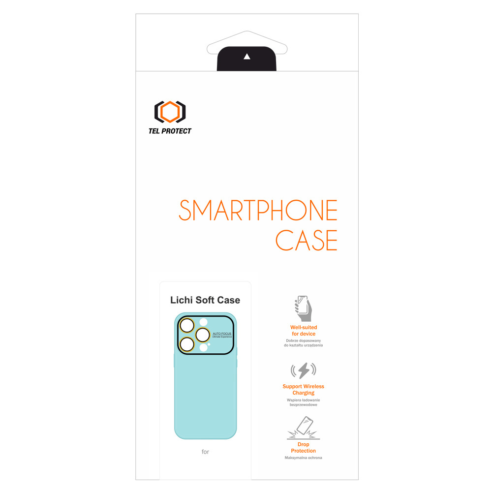 Tel Protect Lichi Soft Case do Iphone 15 Plus jasnoniebieski