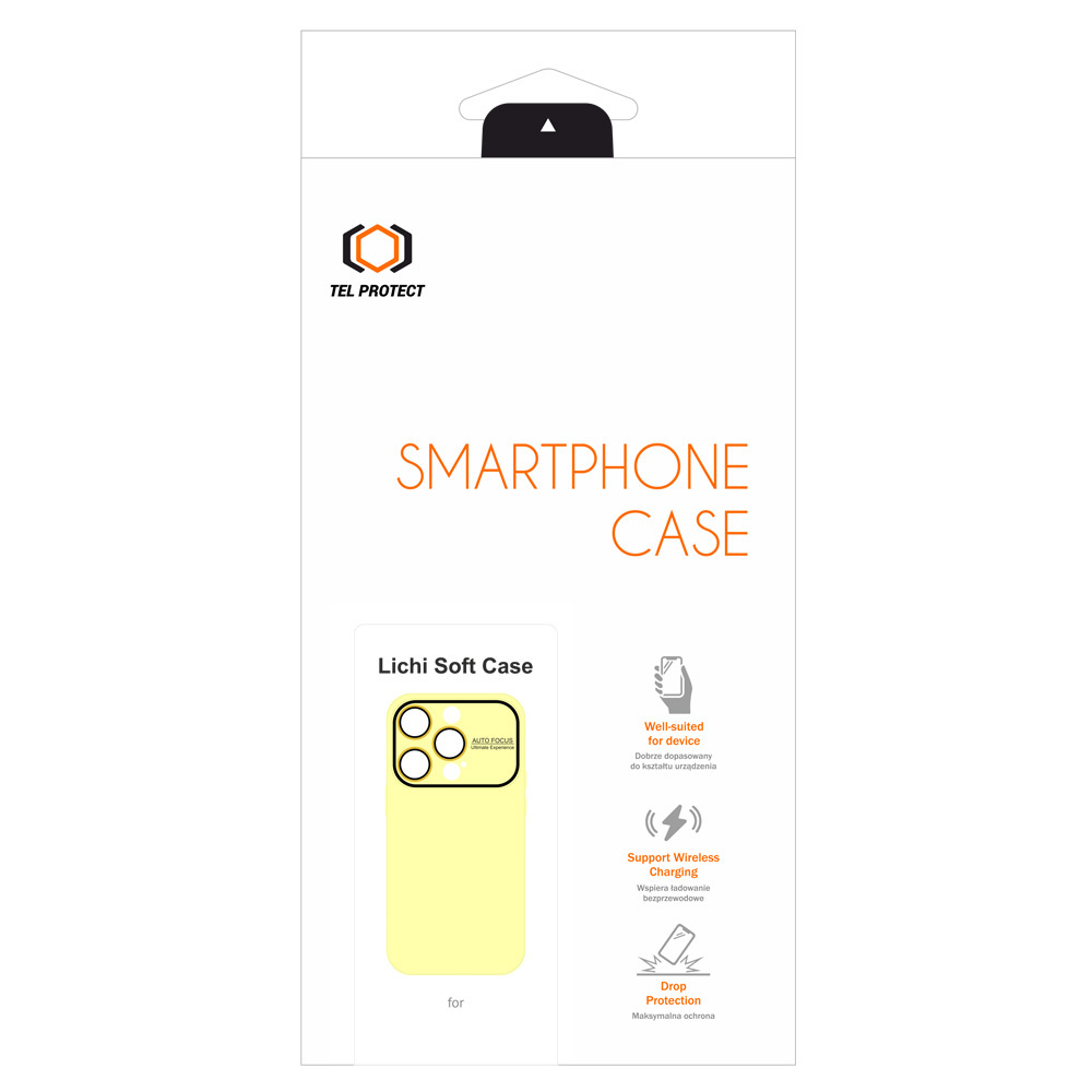 Tel Protect Lichi Soft Case do Iphone 15 Pro Max żółty