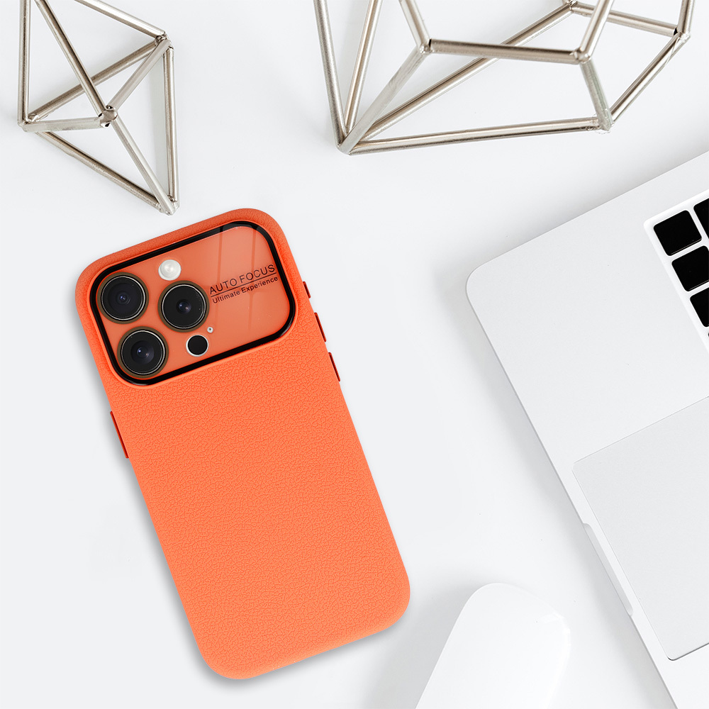 Tel Protect Lichi Soft Case do Iphone 15 Pro pomarańczowy