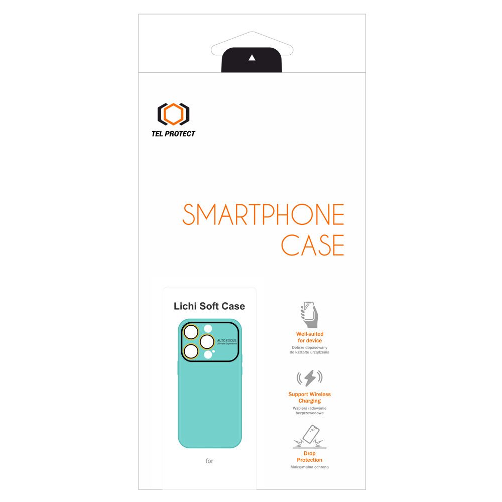 Tel Protect Lichi Soft Case do Iphone 15 Pro Max niebieski