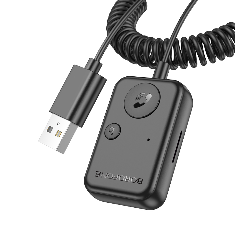 Borofone Transmiter FM BC49 June Bluetooth czarny