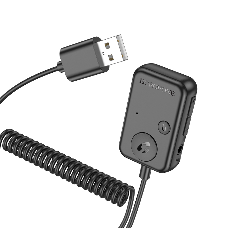 Borofone Transmiter FM BC49 June Bluetooth czarny