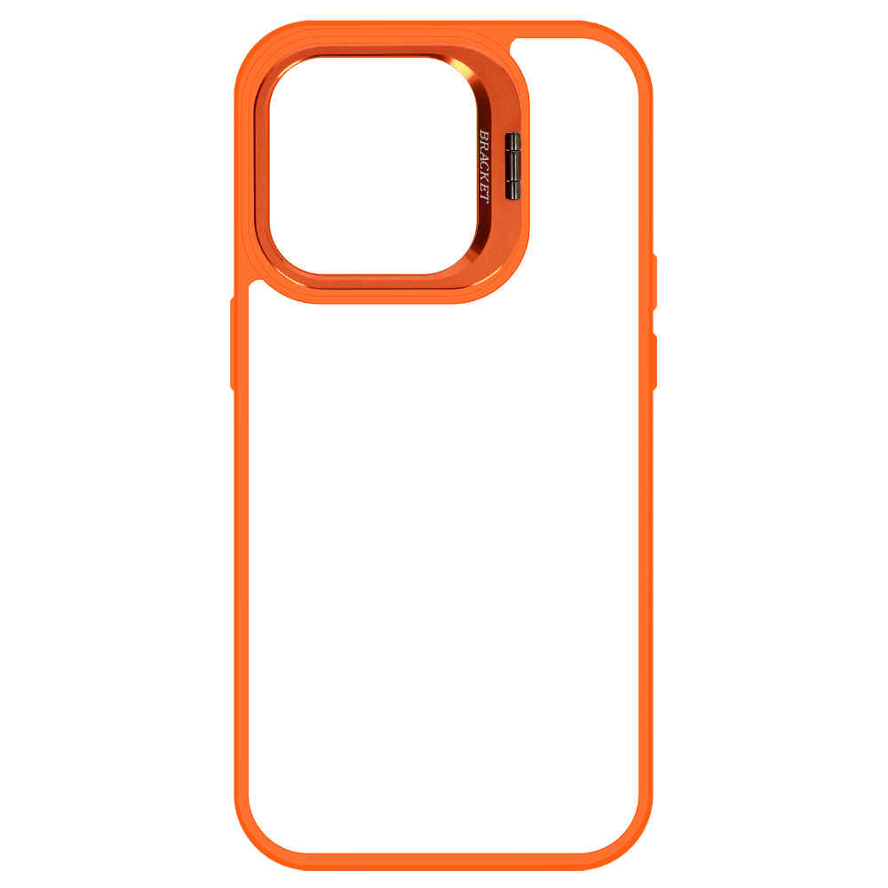 Kryt Kickstand s krytkou objektivu pro Apple iPhone 15 Pro orange